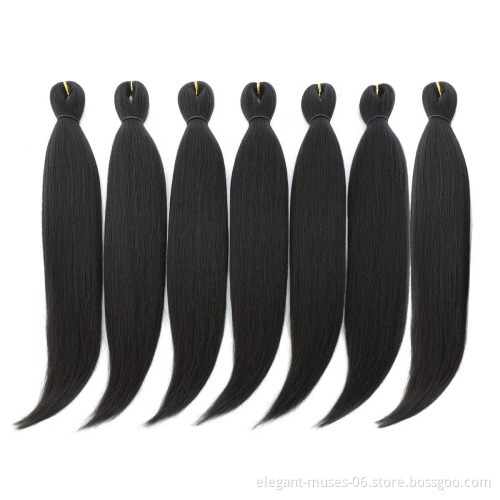 Pre Stretched EZ Braid 28" Ombre Yaki Straight Expression Braid hair Hot Water Setting Wholesale 2 Tone EZ Braiding Hair